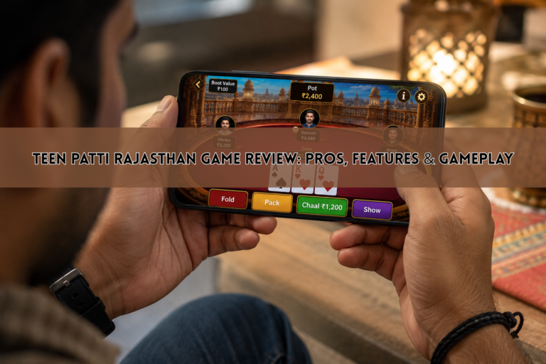Teen Patti Rajasthan Game Review: Pros, Features & Gameplay